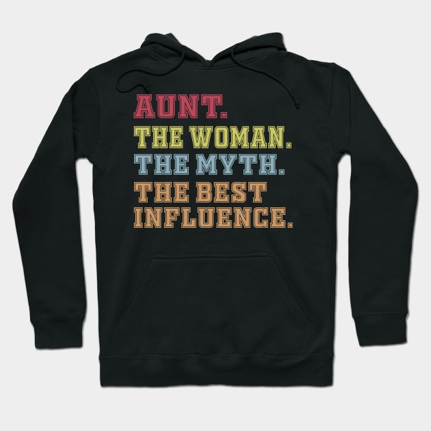 Aunt The Woman The Myth The Best Influence Hoodie by Work Memes